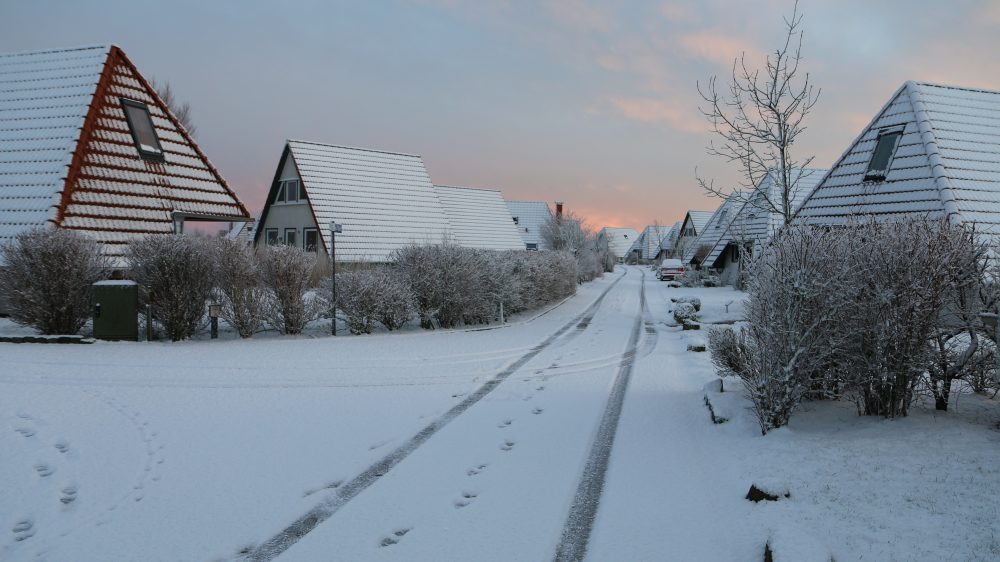 Ferienpark in Winterstimmung