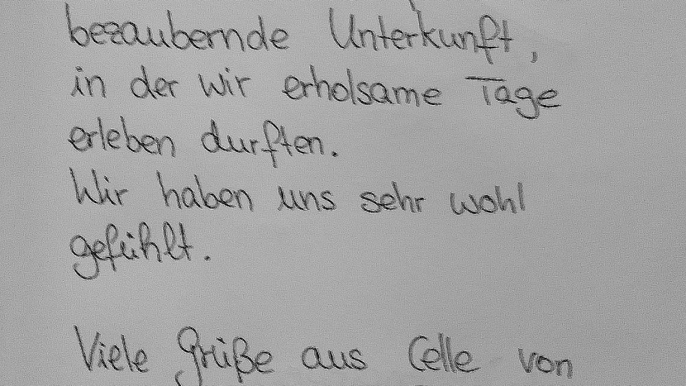 Ferienhaus Wiesenpieper - Gästebuch 11